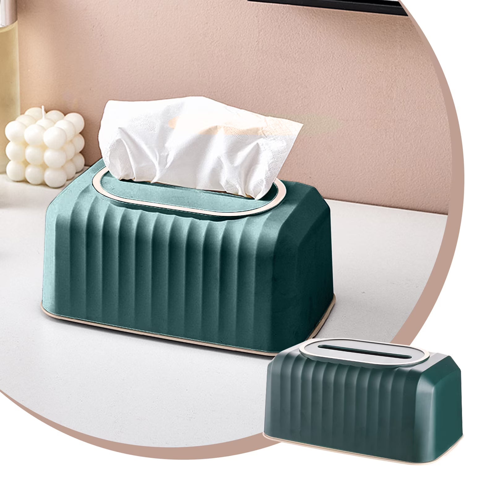 Modern Style Tissue Box Built In Spring For Easy Use