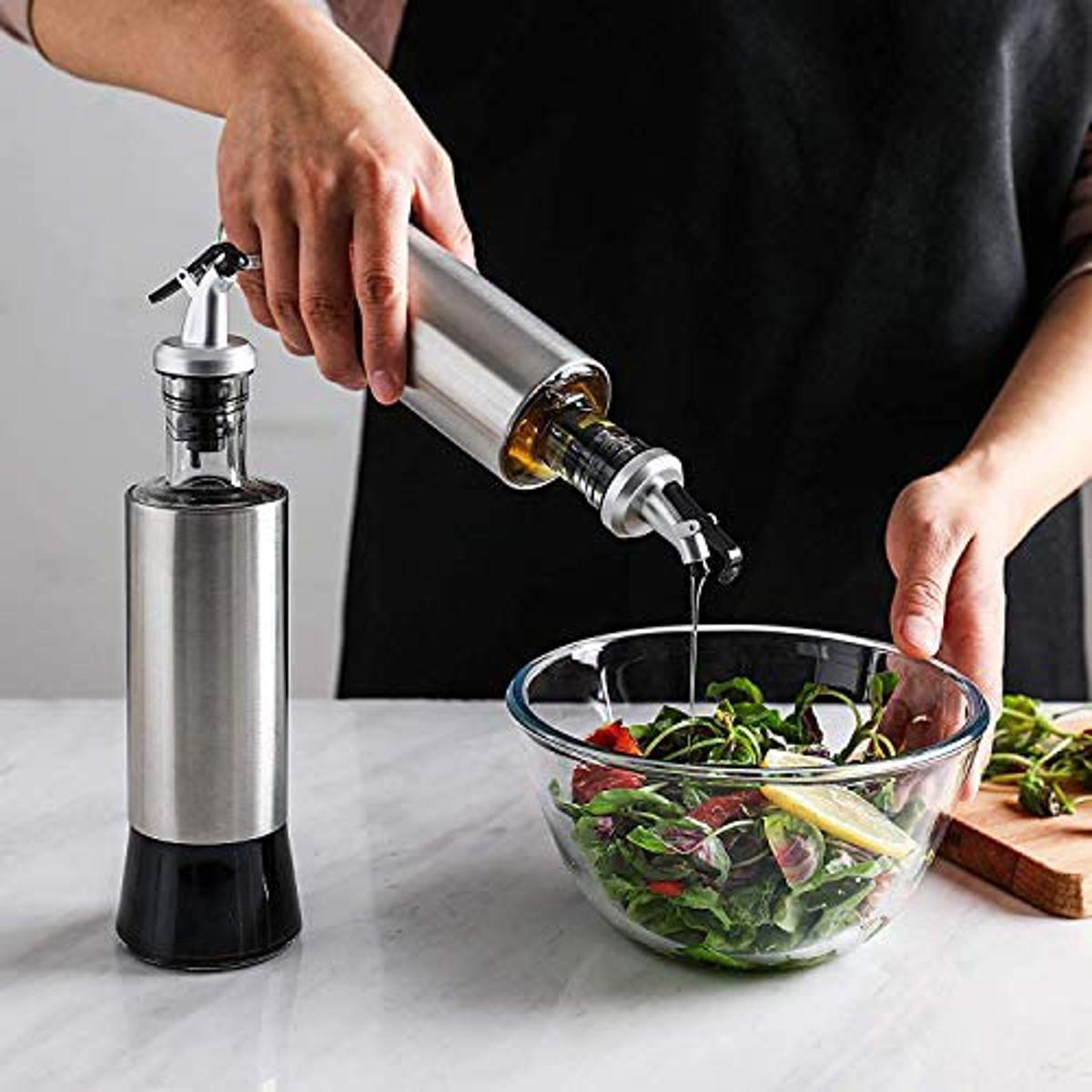 300ML Glass Oil Dispenser Bottle With Easy Pour Spout