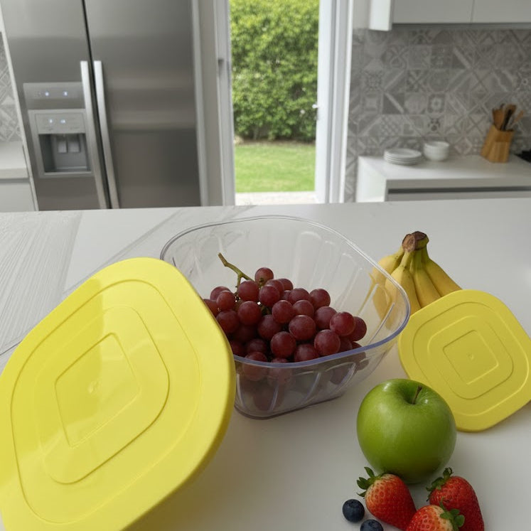 3Pcs Stackable Containers Airtight & Fresh Keeping