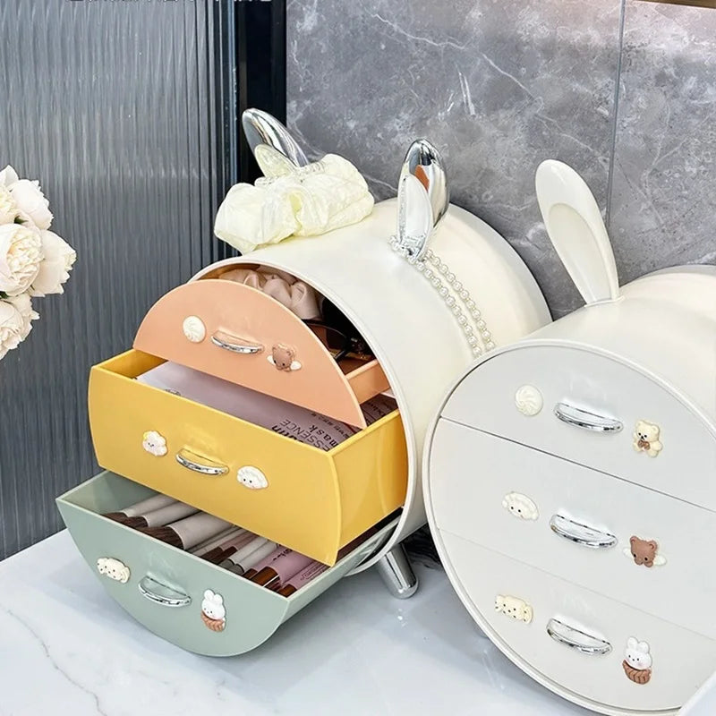 3 Layer Bunny Desktop Storage Box