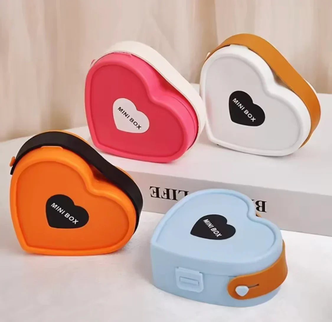 Heart Shaped Mini Jewelry Storage & Organizer Box