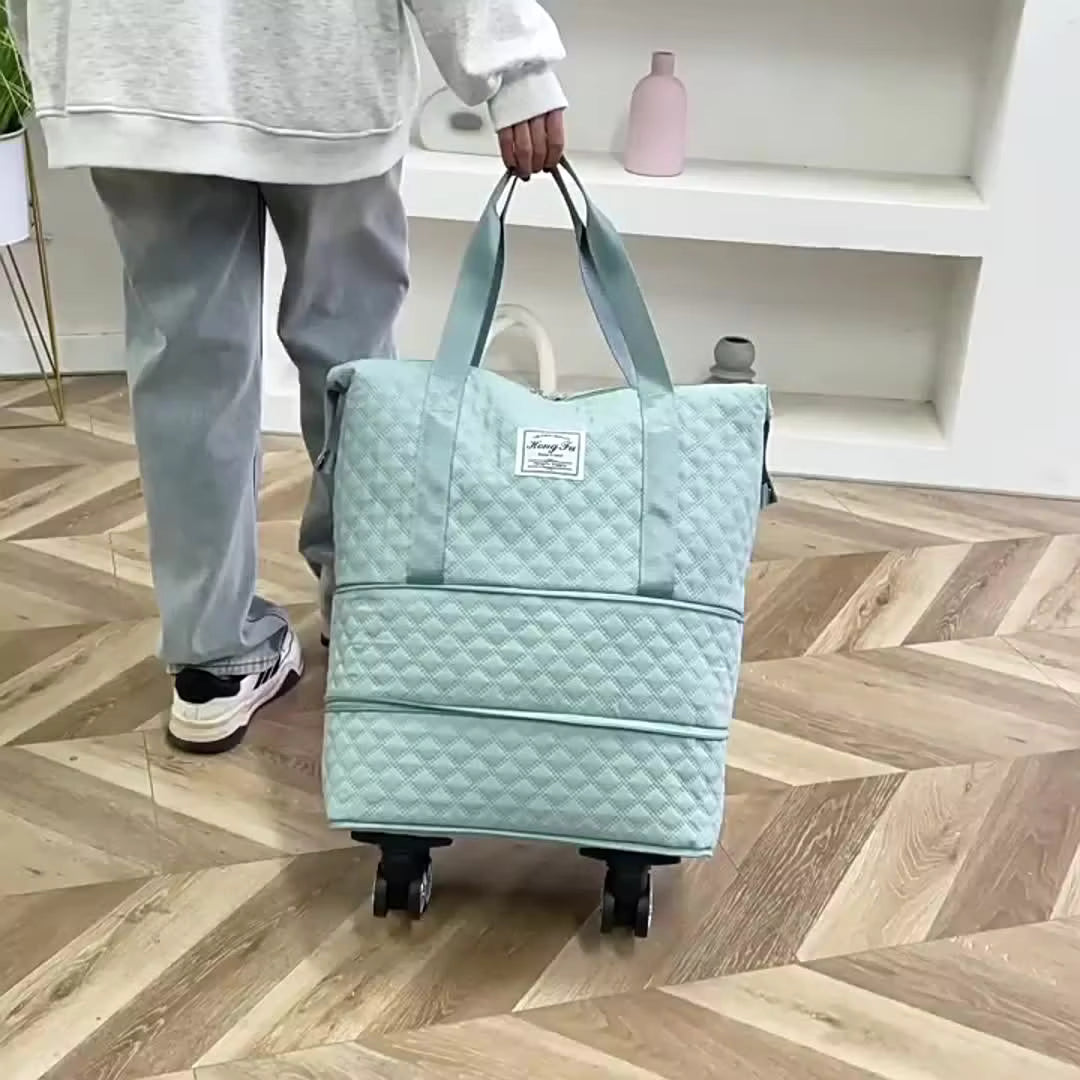 Extra Large Expandable Wheeled Travel Duffle Bag