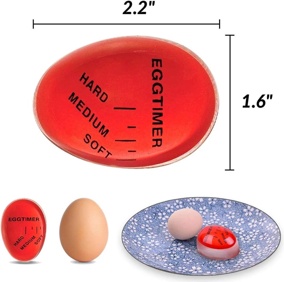 Perfect Egg Timer Color Changing Boiled Egg Thermometer